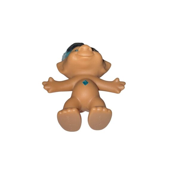 Vintage Ace Novelty Troll Doll With Blue Hair & Hat - Picture 7 of 8